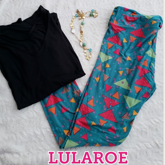 LuLaRoe Pants - Lularoe Tall & Curvy Bluish Green Leggings NWOT